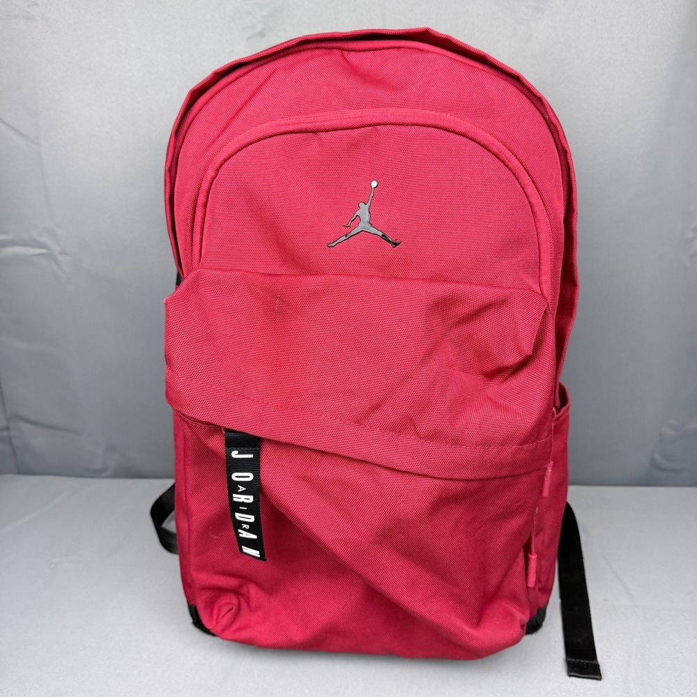 Jordan Jumpman Backpack Red Black 9A0172-KR5 Athletic School Gym Bag